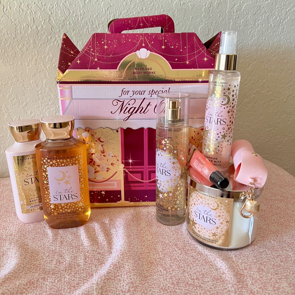 Bath and Body Works In The Stars 7 Piece Gift Set Night Out Box NEW Gifting
